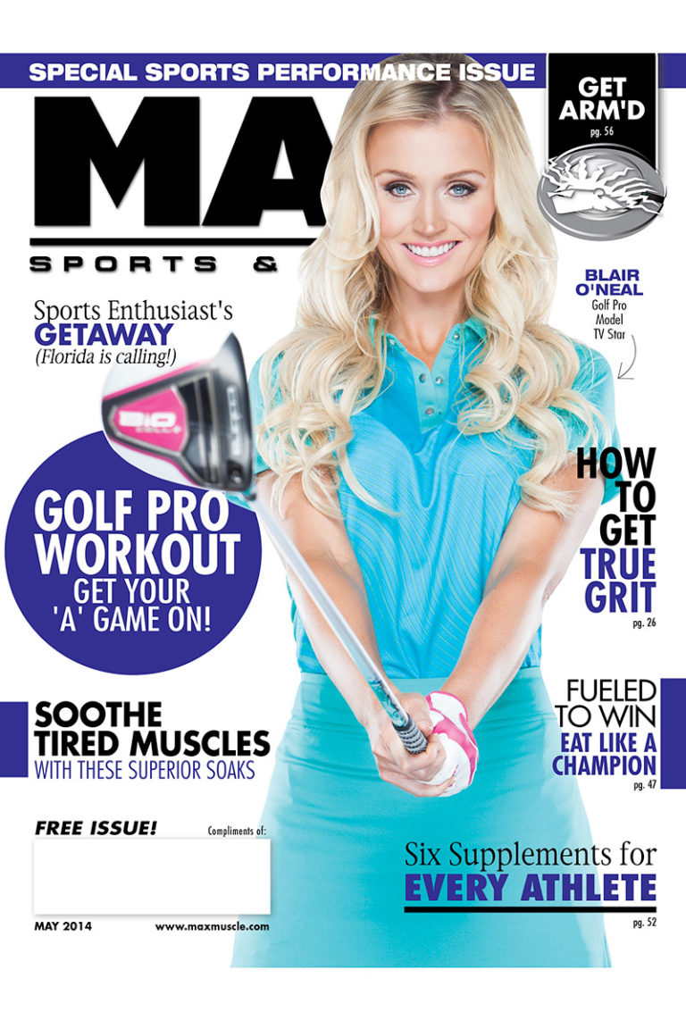 Blair O'Neal on the cover of Max magazine
